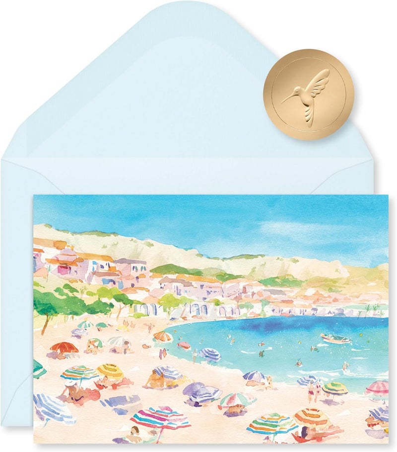 Papyrus 14-Count Blank Cards with Envelopes (Beach) - Image 1