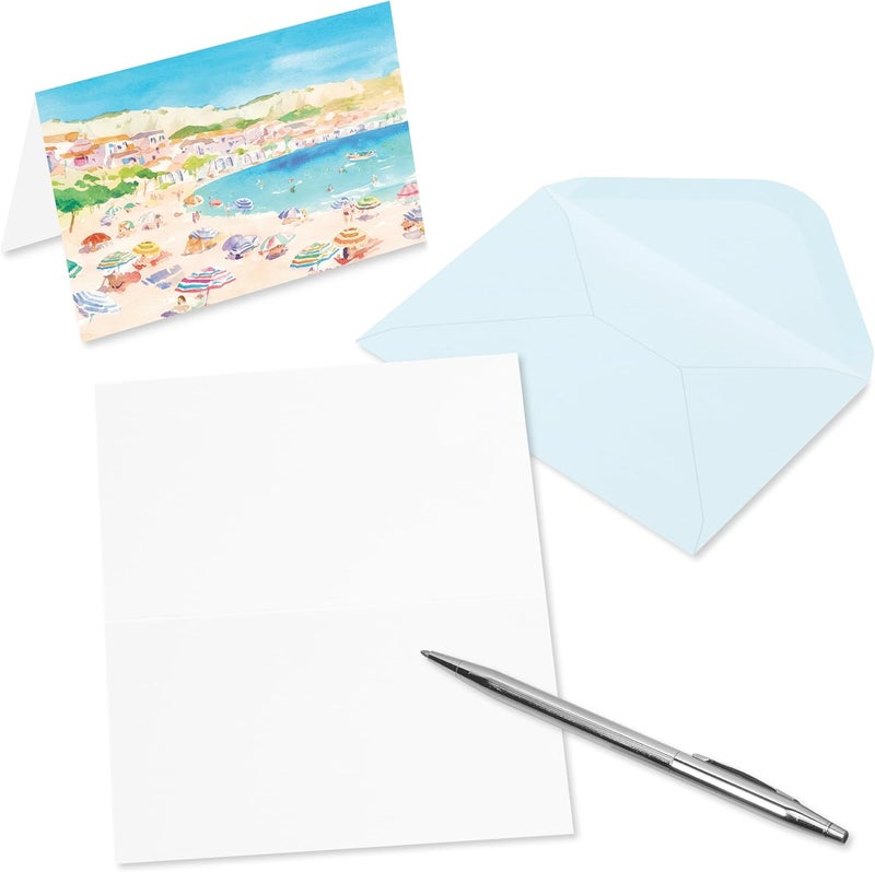 Papyrus 14-Count Blank Cards with Envelopes (Beach) - Image 3