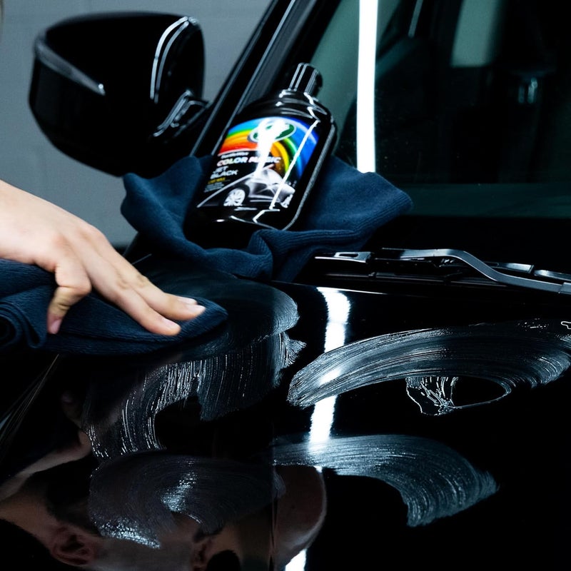 TurtleWax Turtle Wax Colour Magic, Colour Restoring Car Polish, 500ml, Pack of 1, Black, Minor Car Scratch Remover, Easy to Use, Enhances Car's Colour, Providing Long Lasting Protection and Showroom Shine - Image 4