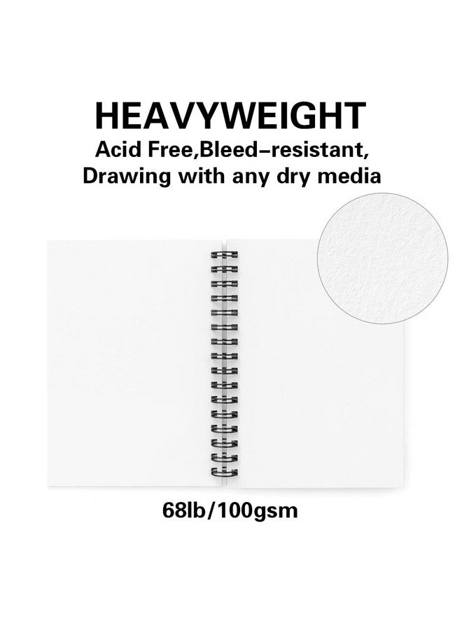 CONDA 8.5"x11" Sketch Book, 100 Sheets (68 lb/100gsm), Spiral Bound Artist Sketch Pad, Durable Acid Free Drawing Paper for Drawing Painting - Image 2