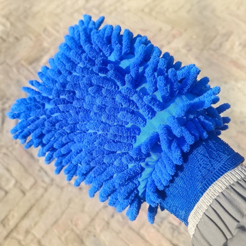 general Chenille Car Wash Gloves - Thickened Coral Fiber Cleaning Mitts for Auto Care - Image 1