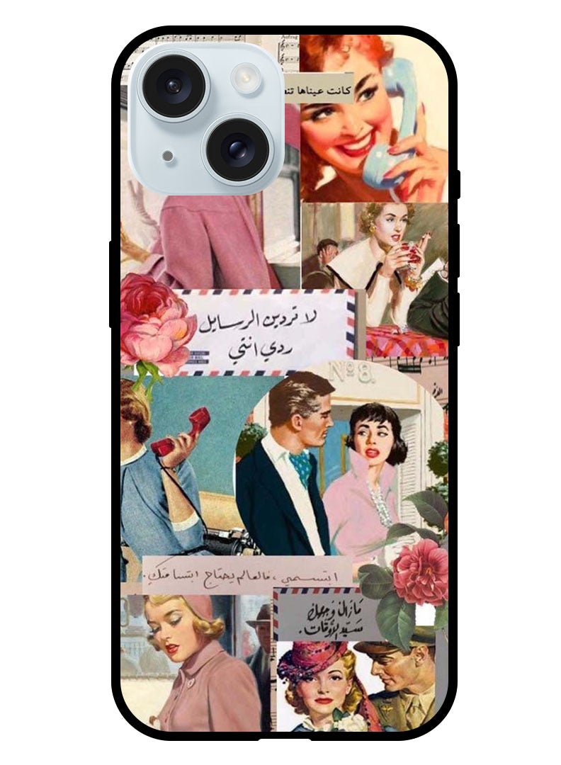 Theodor Protective Case Anti Scratch Shock Proof Bumper Cover For iPhone 15 Vintage - Image 1