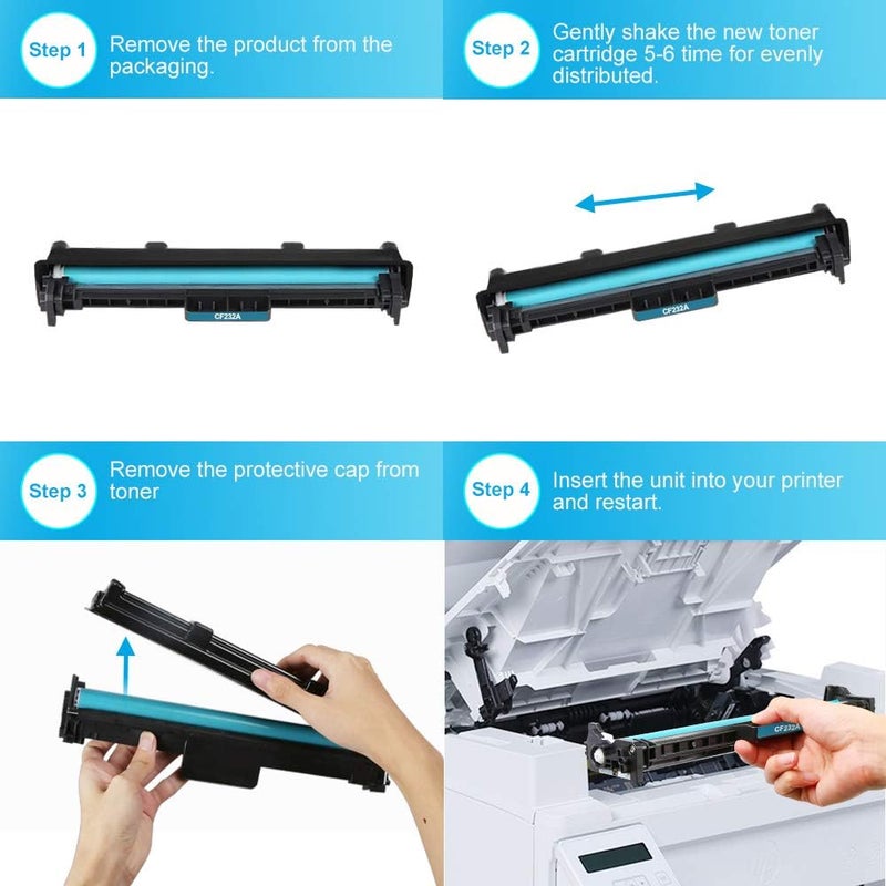 Color4work Compatible Drum Unit Replacement for HP 32A CF232A Imaging Drum 1-Pack, use for HP Laserjet M203, MFP M227fdw, M227fdn, M148fdw, M148dw, M118dw Printer - Image 3