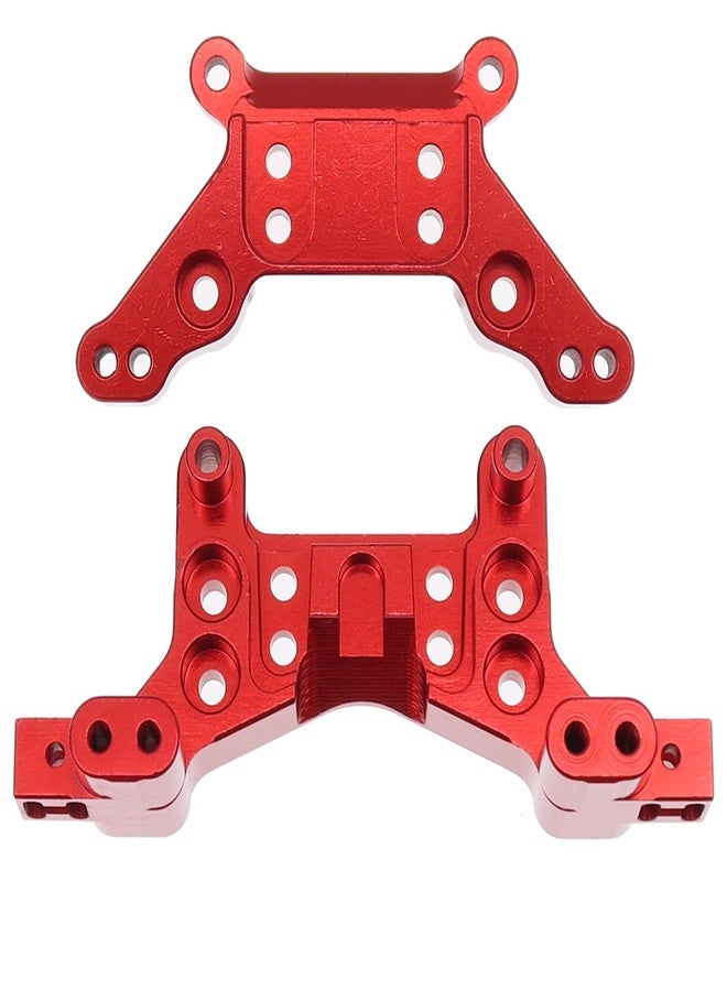 Treehobby Aluminum Upgrades Replacement Accessories Compatible with Hyper Go H16BM H16DR H16 MJX 16207 16208 16209 16210 1/16 RC Upgrade Parts,Red (Front & Rear Shock Mounts) - Image 4