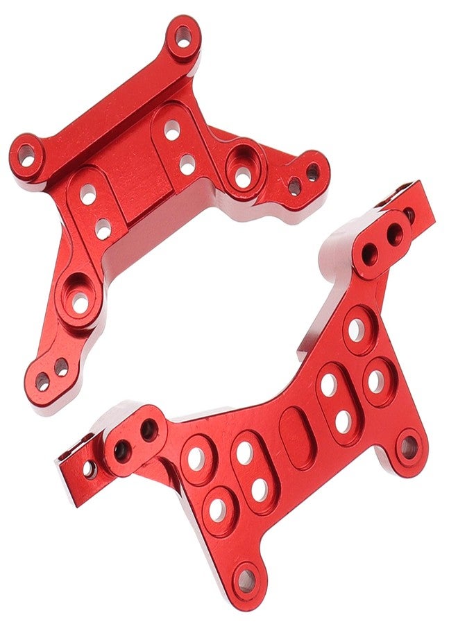 Treehobby Aluminum Upgrades Replacement Accessories Compatible with Hyper Go H16BM H16DR H16 MJX 16207 16208 16209 16210 1/16 RC Upgrade Parts,Red (Front & Rear Shock Mounts) - Image 5