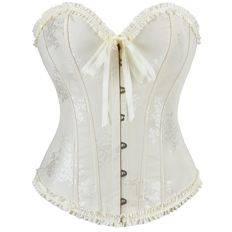 New Multicolor Lace Corset Top Chest Push-Up Waist Corset Belly Tinting Base Body Shaping Clothes - Image 1