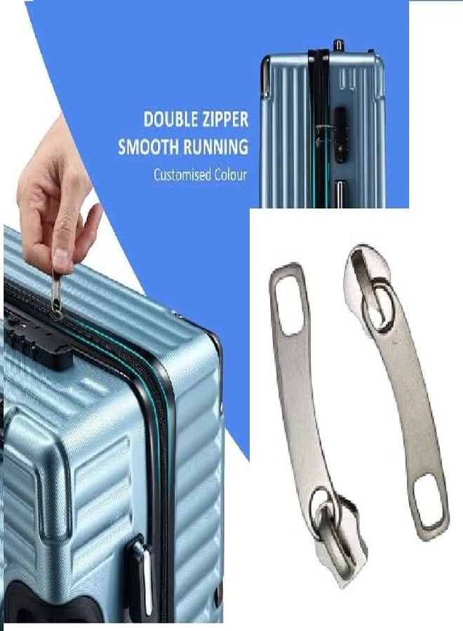 Tumery Repair Replacement Luggage Part Accessories for VIP Safari, American turistr, Skybag Suitcase Trolley Bag for Luggage Parts (2 Pcs) Luggage Runner (8 Number Zipper) - Image 2