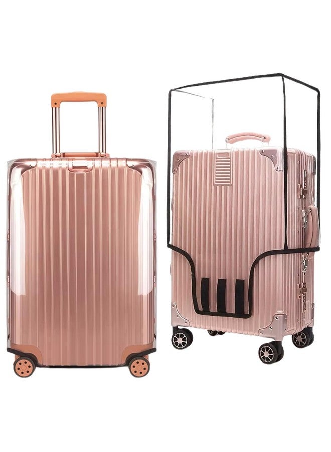 Zuvim Zuvim Trolley Bag Cover | Suitcase Transparent Cover | Waterproof Dustproof Luggage Covers | Zippered Clear PVC Suitcase Covers Protectors (20- inch)  - Image 1