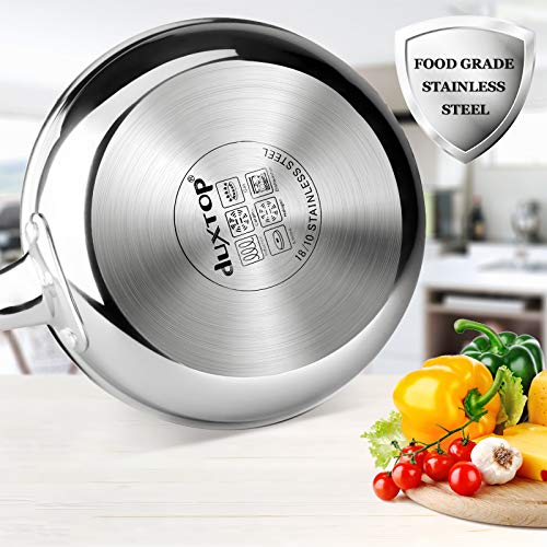 Duxtop Whole-Clad Tri-Ply Stainless Steel Stir-Fry Pan Kitchen Induction Cookware 8 Inches - Image 4
