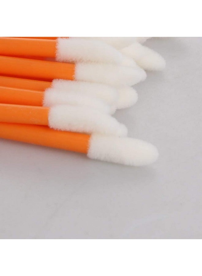 Utoolmart Disposable Lipstick Gloss Wands Disposable Lip Brushes Make Up Lip Brush Lipstick Lip Gloss Wands Applicator Tool With Soft Brush Head Makeup Kits Orange Color 50 Pcs  - Image 2