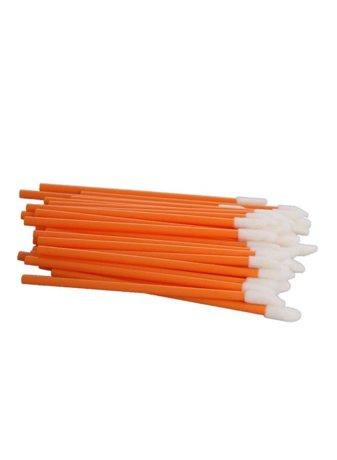 Utoolmart Disposable Lipstick Gloss Wands Disposable Lip Brushes Make Up Lip Brush Lipstick Lip Gloss Wands Applicator Tool With Soft Brush Head Makeup Kits Orange Color 50 Pcs  - Image 1