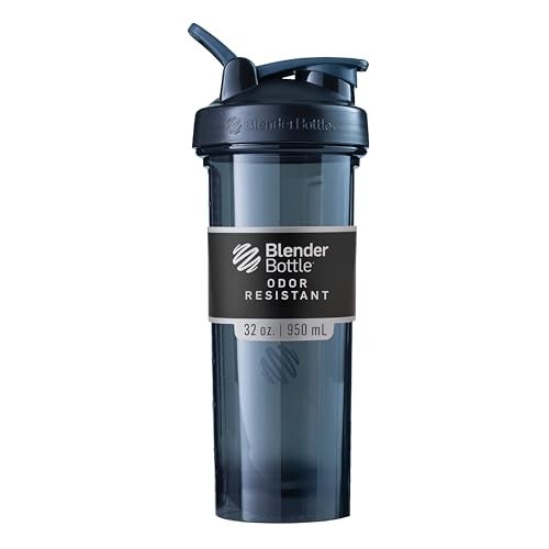 BlenderBottle Shaker Bottle Pro Series Perfect for Protein Shakes and Pre Workout, 32-Ounce, Black - Image 1