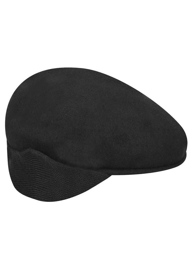 KANGOL Wool 504 Earlap Flat Cap, Black, L - Image 3