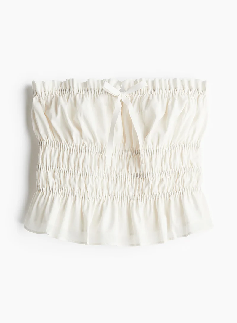 H&M Smocked Bandeau Top