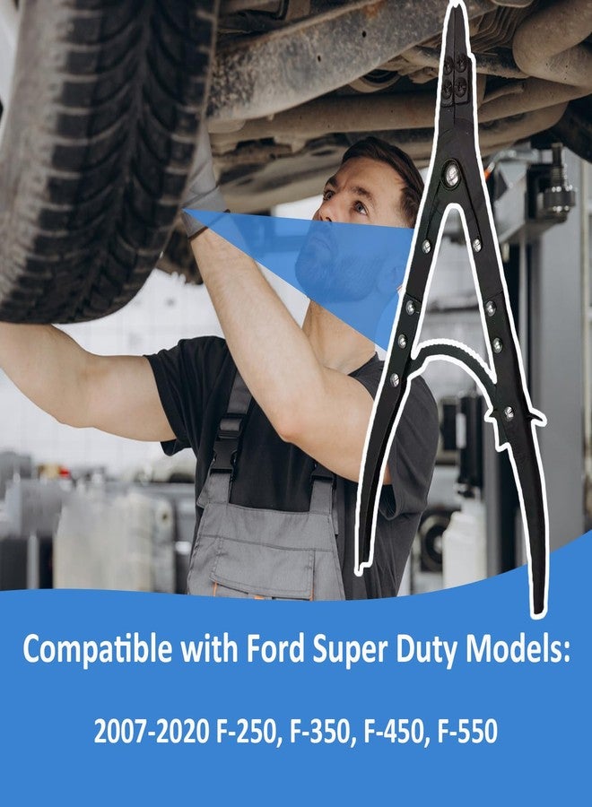 Enruieer 38700 Spindle Snap Ring Pliers Compatible with Ford 2007-2020 F-250 350 450 550 Super Duty 4WD Pickups, 12in Heavy Duty Internal External Snap Ring Pliers with Ratchet Locking Design - Image 4