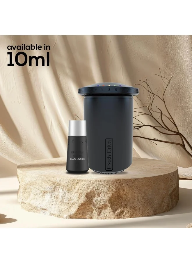 Dr Scent Dr Scent Breeze of Joy Portable car refreshing aroma Black Leather - (10ml)