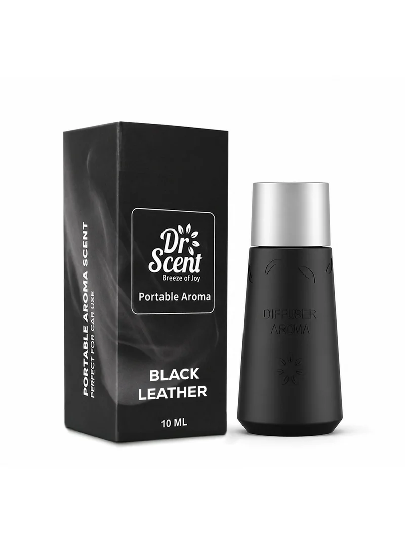 Dr Scent Dr Scent Breeze of Joy Portable car refreshing aroma Black Leather - (10ml)