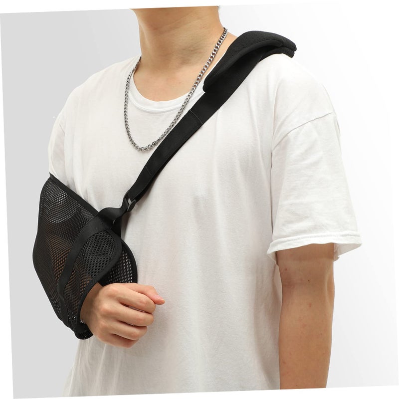 Adjustable Shoulder Immobilizer Arm Sling Breathable Elbow Protector For Left Or Right Fracture Support - Image 3
