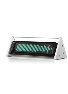 Excefore VFD Clock, 4-in-1 Multifunction Vacuum Fluorescent Display Clock with Music Spectrometer, Bluetooth 5.0 Receiver, 2-Way Audio Switcher, Remote Control, Spectrum Mode, Ideal Gift for Boyfriend  - Image 1