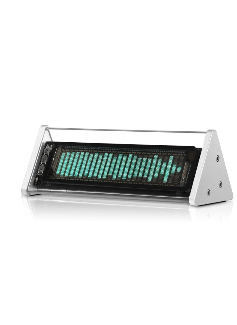 Excefore - VFD Clock, 4-in-1 Multifunction Vacuum Fluorescent Display Clock with Music Spectrometer, Bluetooth 5.0 Receiver, 2-Way Audio Switcher, Remote Control, Spectrum Mode, Ideal Gift for Boyfriend - Image 1