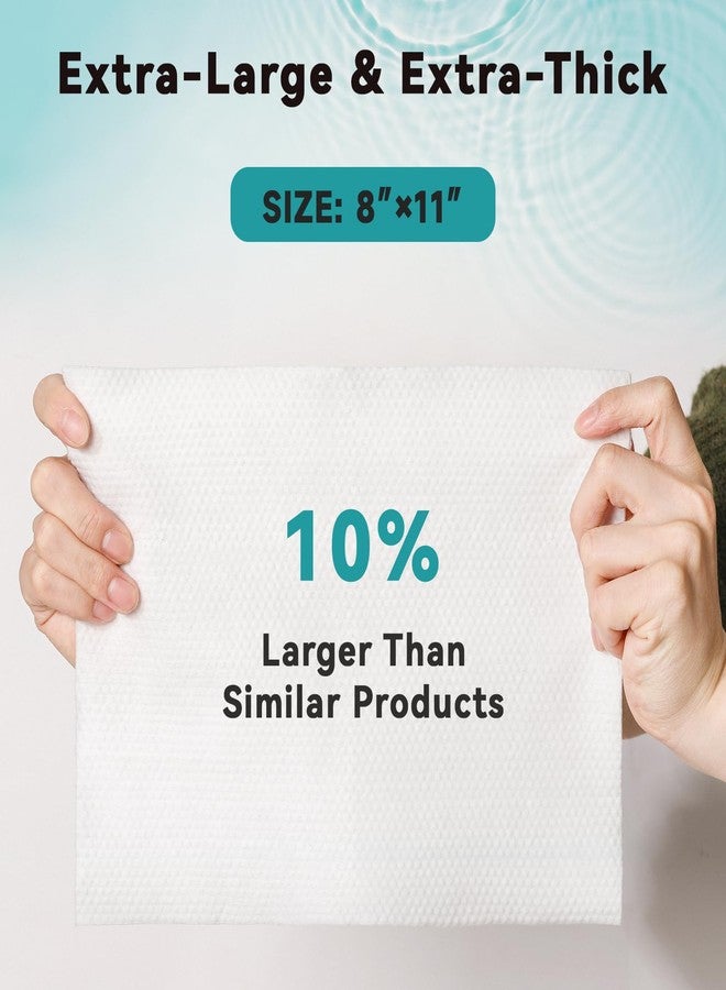 Snuvid Extra Large Body Wipes for Adults Bathing No Rinse, Disposable Bath Cleansing Washcloths Ideal for Men, Women & Elderly - Soft & Gentle, 80 Count (Pack of 8) - Image 3