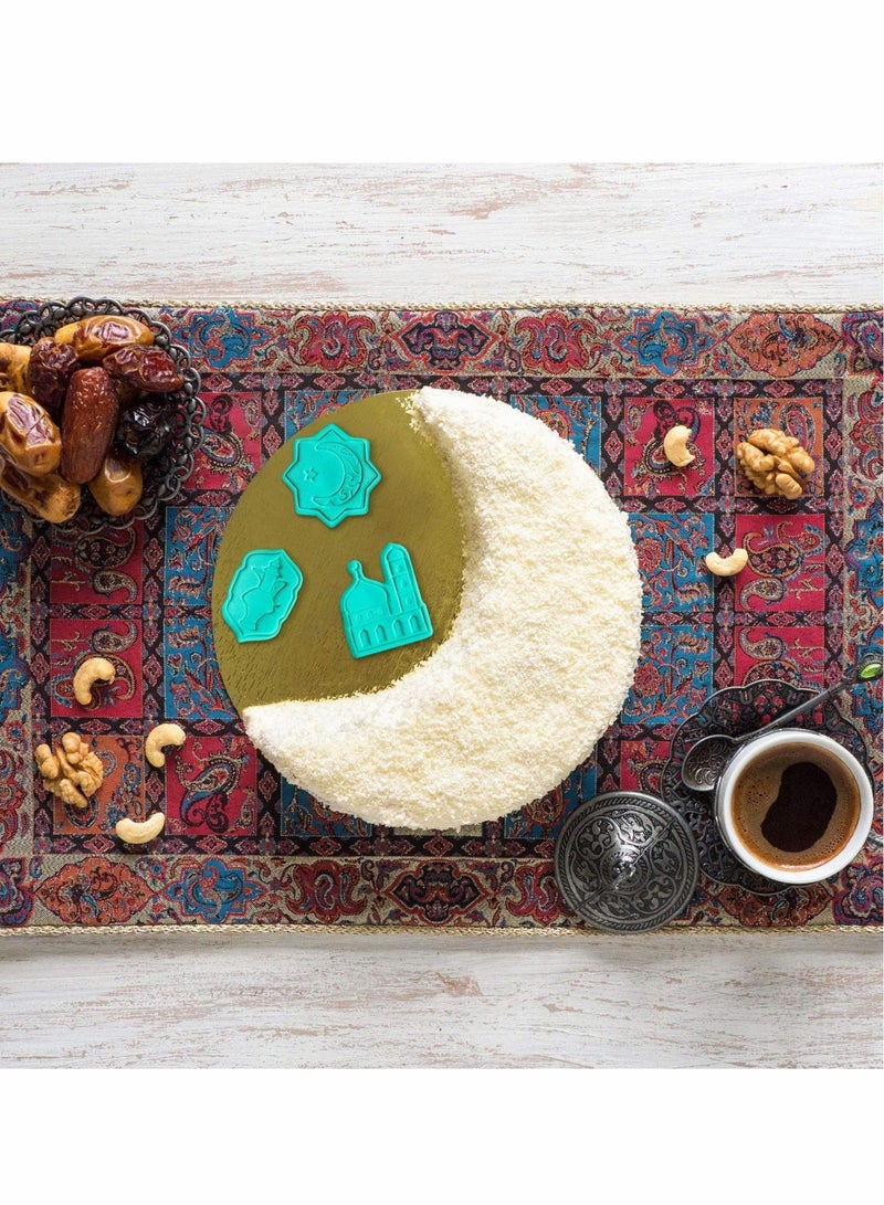 شو وو Cookie Cutters Set, 6 Pcs Mold Cutters, Cake Baking Tools Decoration Tool, Lantern, Camel, Star, Moon - Image 2