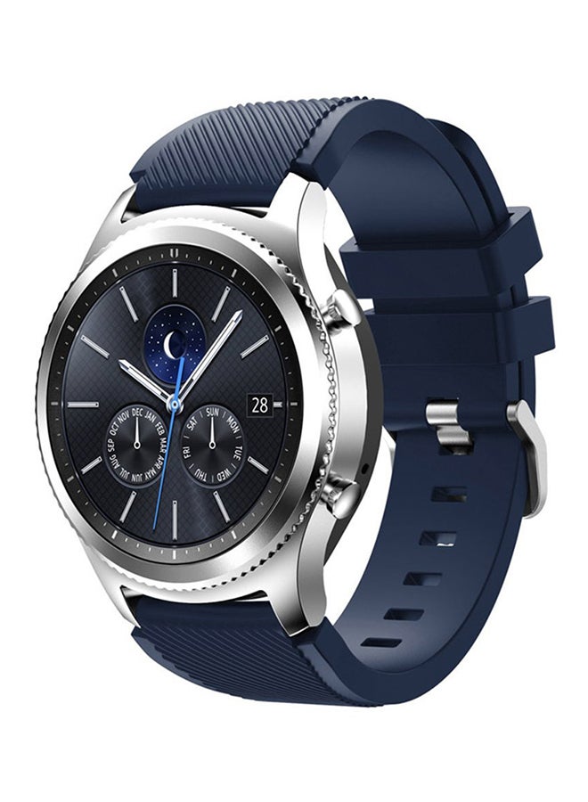 آيسانك سوار قابل للاستبدال لساعة سامسونج جير إس 3 الرائدة / الكلاسيكية أزرق داكن - Image 3