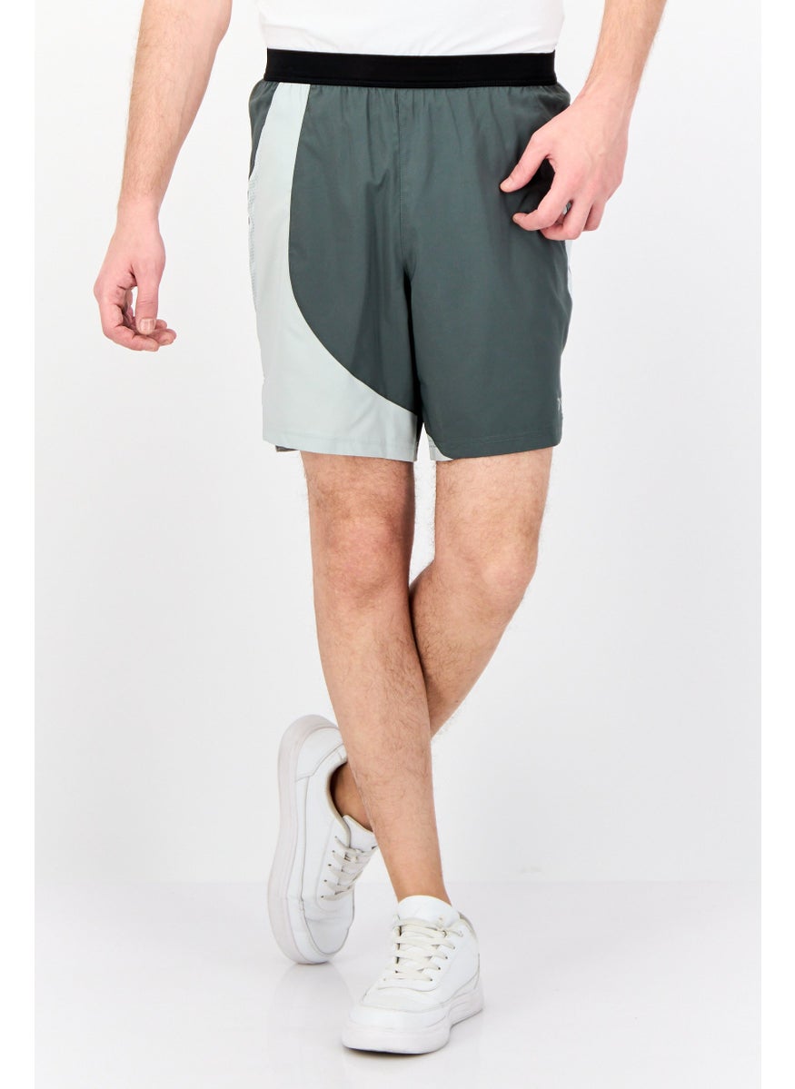 Reebok Men Sportswear Fit Running Short, Slate Green  - Image 1
