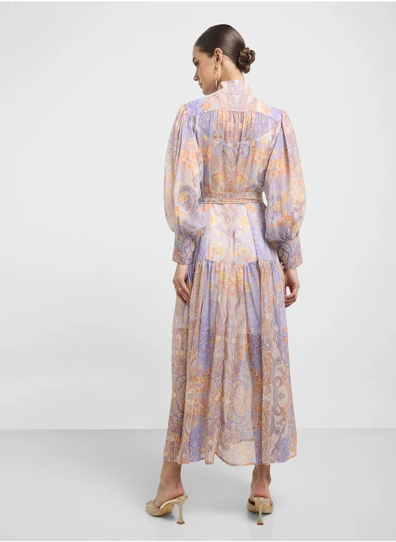خزانة Abstract Print Dress