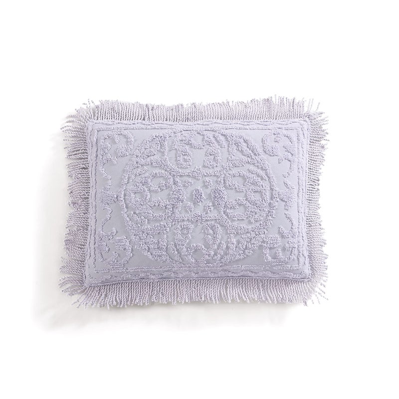 Beatrice Home Fashions Beatrice Home Fashions Medallion Chenille Bedspread Standard Sham Lavender 