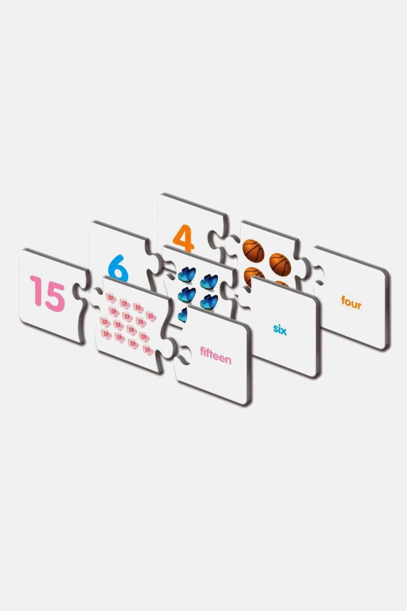 THE LEARNING JOURNEY 20 Sets Match It Number And Picture Puzzles, White - Image 2