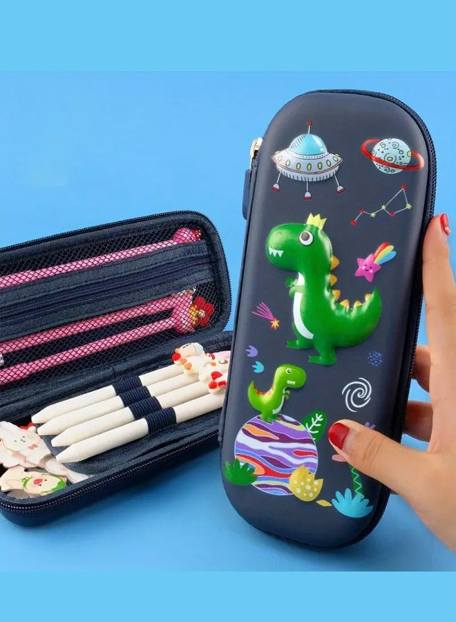 Dinosaur 3D Cartoon Children's Multifunctional Stationery Box - Image 1