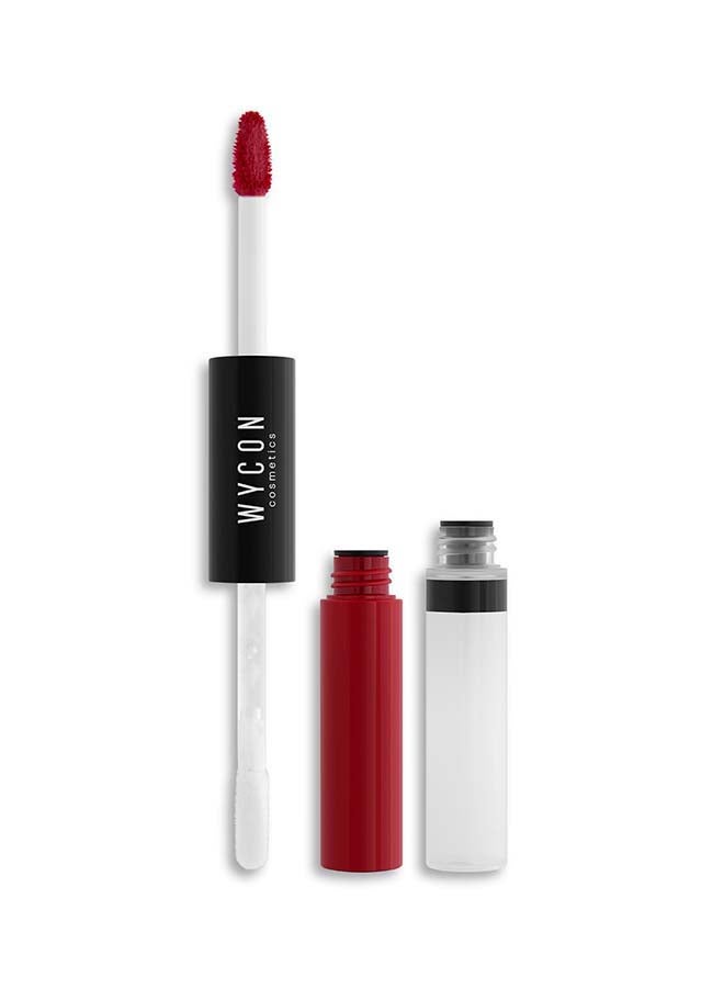 Wycon 24H Infinity Lasting Liquid Lipstick And Gloss 13 Scarlet Fame