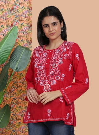 Women Hand Embroidered Chikankari Cotton Kurti-ALSTV115 - pzsku/ZD5EBBF29BAFE8E8012E2Z/45/_/1727514148/63b82772-21e2-4b73-a19c-4bea64924851