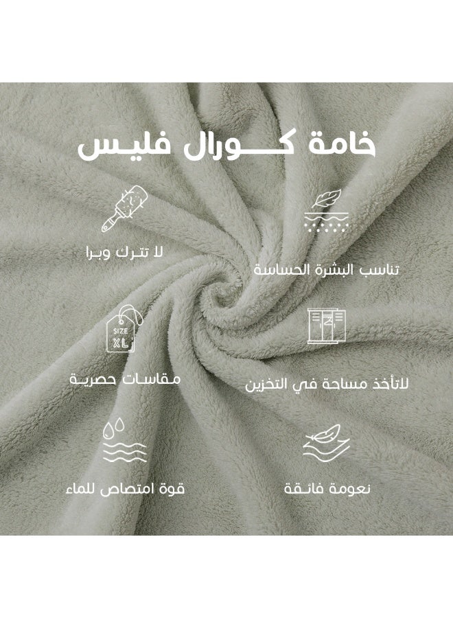 Reefi Women's Elegant Quick-Dry Towel, Pistachio, XL - Image 4