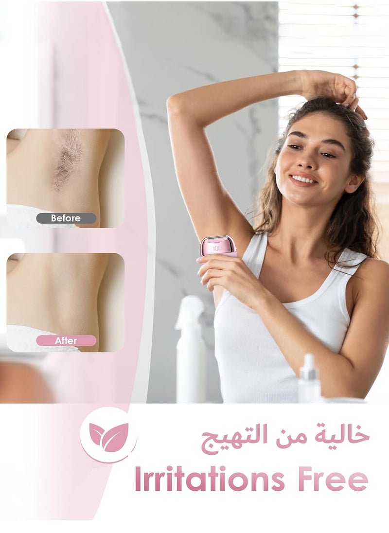كيدوه ماكينة حلاقة كهربائية للنساء، ماكينة حلاقة نسائية قابلة لإعادة الشحن، ماكينة تشذيب بيكيني مقاومة للماء للساقين  - Image 2