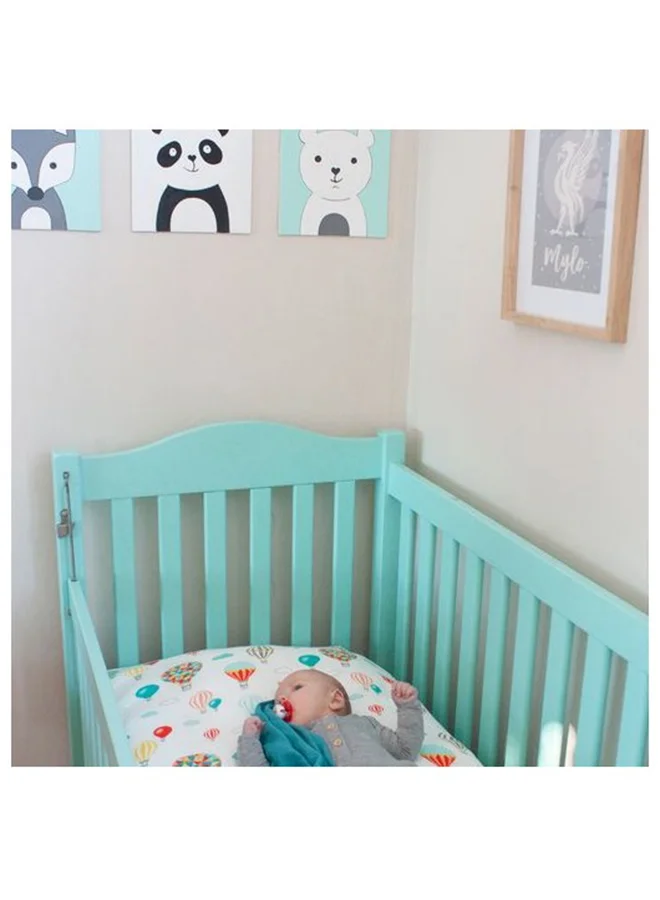 Anvi Baby Organic Bamboo Muslin Fitted Sheet - Balloons