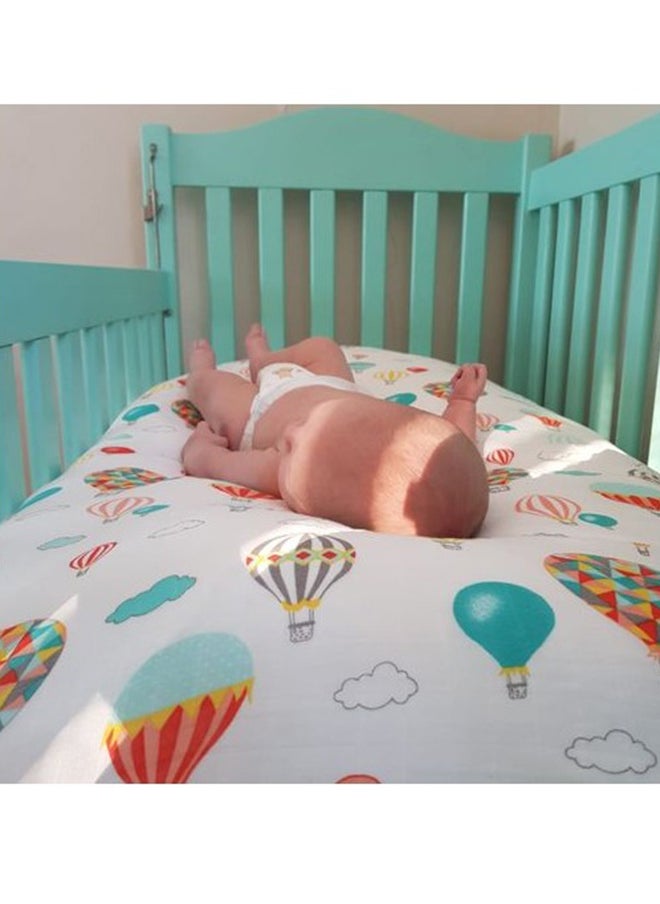 Anvi Baby Organic Bamboo Muslin Fitted Sheet - Balloons  - Image 4
