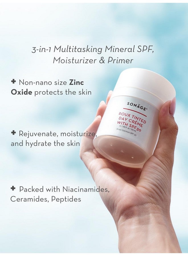sonage Roux Tinted Day Creme With Spf 30 Natural Reefsafe Broad Spectrum Spf Lightweight And Nongreasy For Face Sunscreen Perfect Under Makeup For All Skin - Image 2