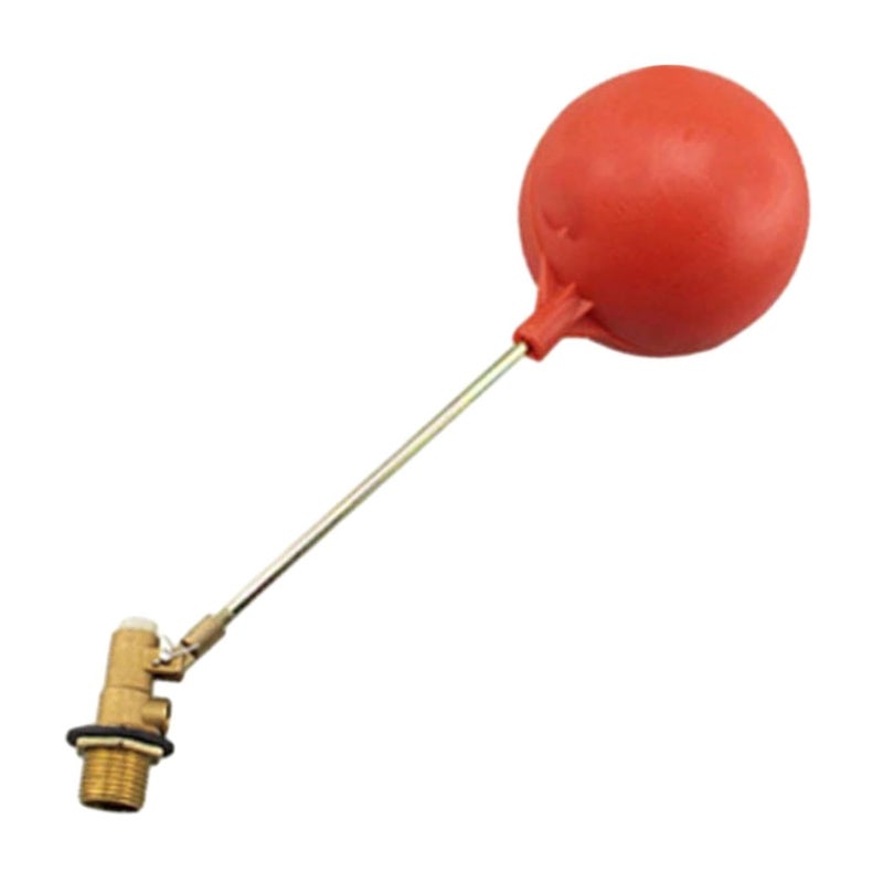 HPF صمام عائم نحاسي مع قضيب كروي نحاسي صمام عائم ثقيل الوزن فتحة كاملة (1/2"(15مم)) - Image 2