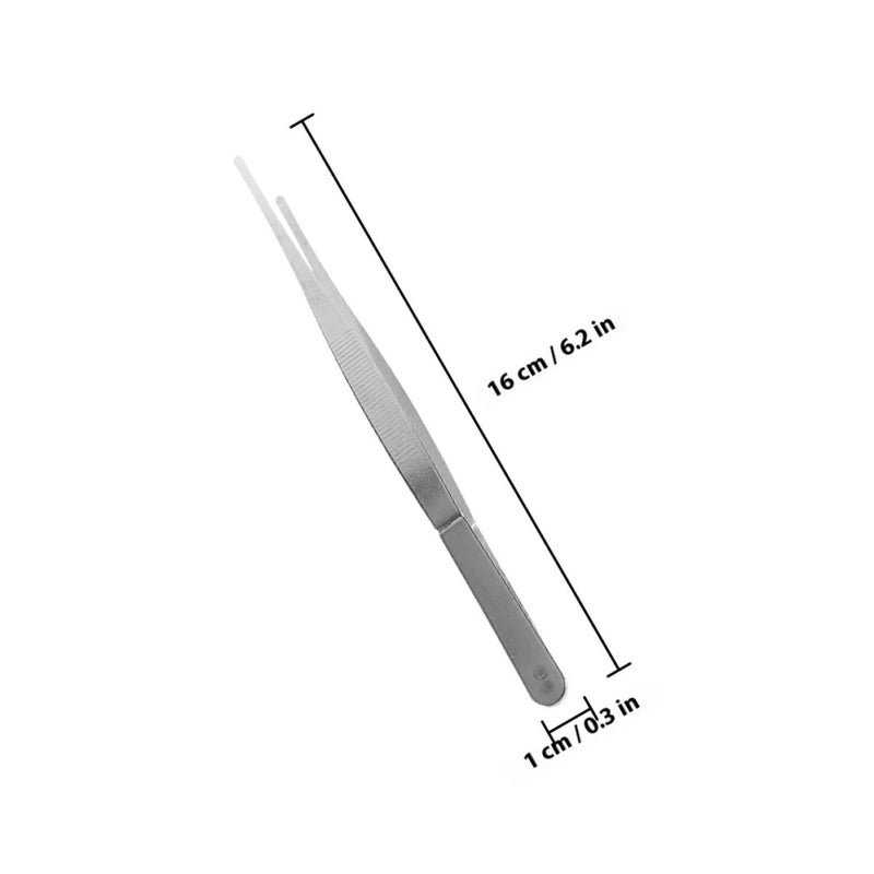 10pcs Gardening Plant Tweezers 16cm Long Straight Tip with Teeth for Bonsai Planting Outdoor Yard Tool - Image 3