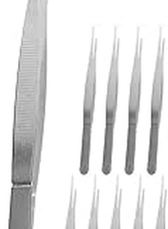 10pcs Gardening Plant Tweezers 16cm Long Straight Tip with Teeth for Bonsai Planting Outdoor Yard Tool - Image 1