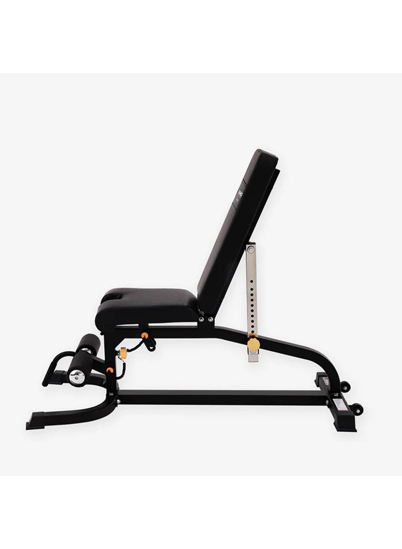 Sparnod Fitness مقعد سبارنوود فيتنس SWB-68 متعدد الوظائف، قابل للتعديل للتمرين الكامل للجسم، سعة 150 كجم، تصميم قابل للطي، إطار فولاذي، أسود - Image 4