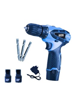 SAENTE SAENTE 12V Liion Dual Speed Keyless Chuck Drill Cordless Drill Drill Driver Screwdriver with 2 Batteries LED Torch Variable Speed and Torque Setting 181 With Batteries  - Image 1