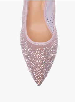 Celeste Women's Embellished Pointed Toe Pumps with Stiletto Heels Ramadan Collection  - Image 3