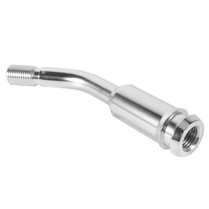 Dweekiy Gear Stick Extension 5inch Gear Shifter Stick Lever Bend Extension Shift Knob Extender for T4 Silver