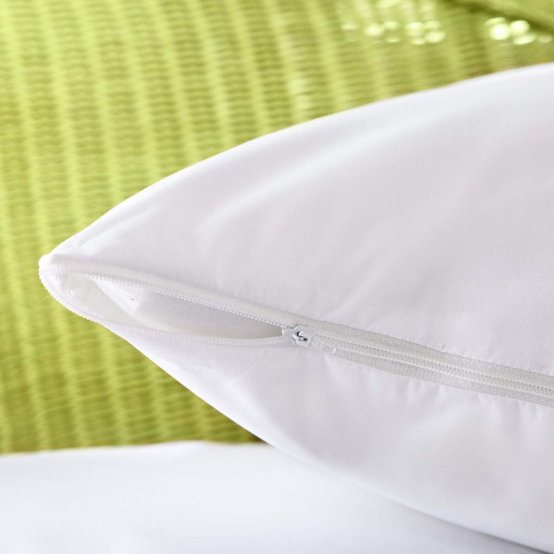 Aller-Ease AllerEase 100% Breathable Cotton Pillow Protector for Sleeping, Standard 26" x 20" - 2 Pack - Image 5