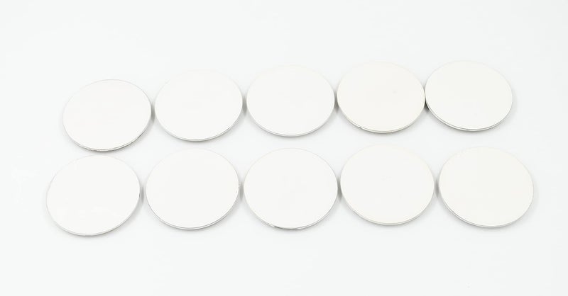 IVEI DIY MDF Wood Sheet Round Craft Magnet with Primer Plain MDF Fridge Magnet Blanks Cutouts- Set of 10 with 3mm- 3in dia for Painting Wooden Sheet Craft, Decoupage, Resin Art Work & Decoration - Image 3