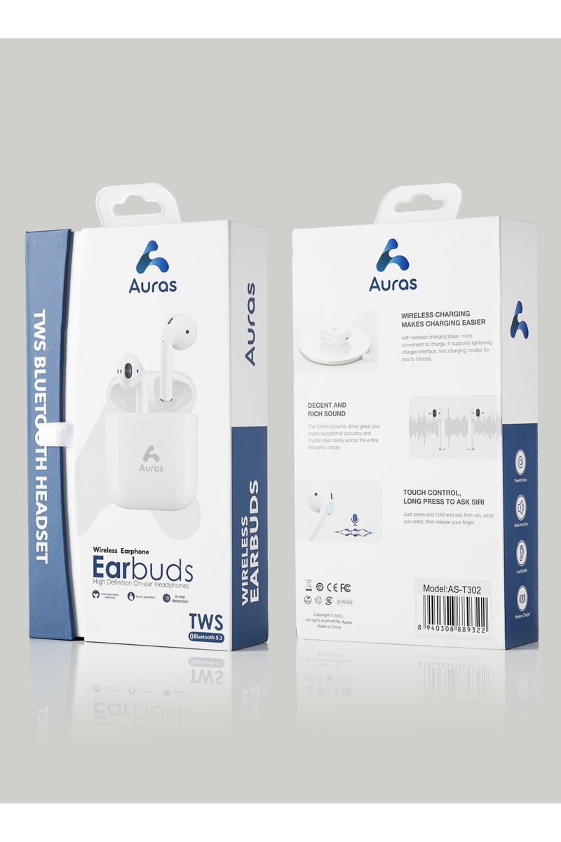 Auras TWS Bluetooth Earphones – High-Resolution Sound, Stylish Design with Charging Case - Image 3