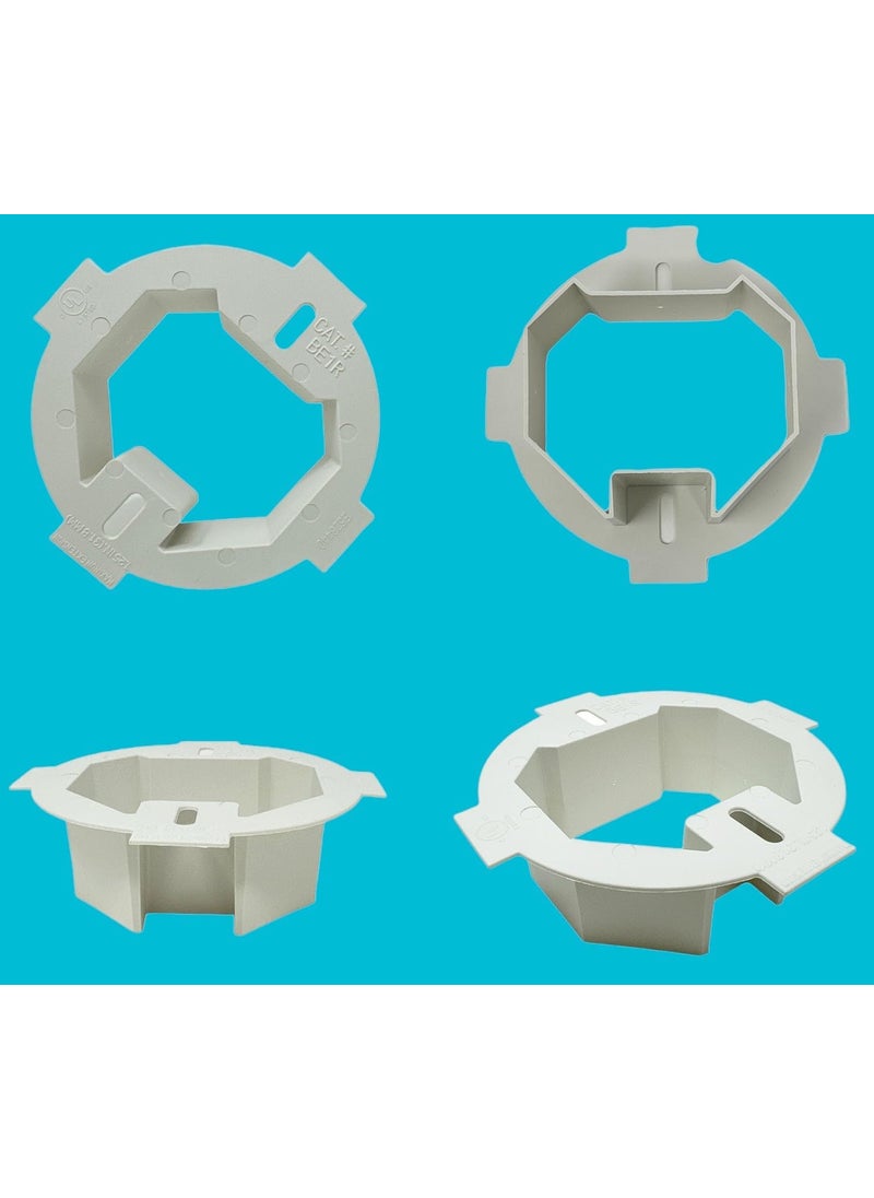 iMBAPrice iMBAPrice BE1R 1Gang 435Inch x 15Inch Plastic Electrical Ceiling Box Extender for 35 and 4 Round or Octagonal Boxes  - Image 3